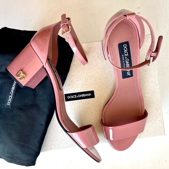 DOLCE & GABBANA PINK HEELED SANDALS SIZE EU40 / US 10 - Picture 2 of 10